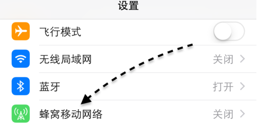 苹果手机蜂窝移动数据网络是什么意思？