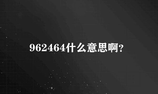 962464什么意思啊？