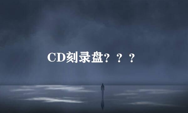 CD刻录盘？？？