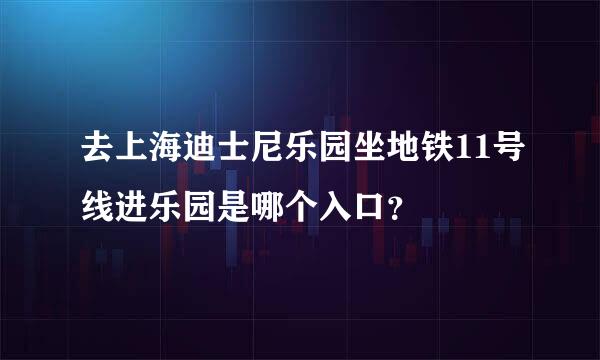 去上海迪士尼乐园坐地铁11号线进乐园是哪个入口？