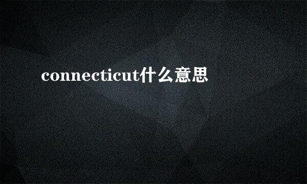 connecticut什么意思