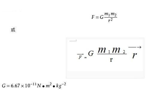 万有引力定律的定义是什么