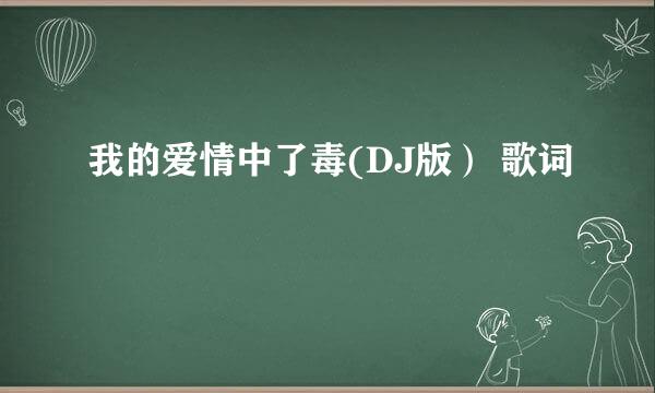 我的爱情中了毒(DJ版） 歌词