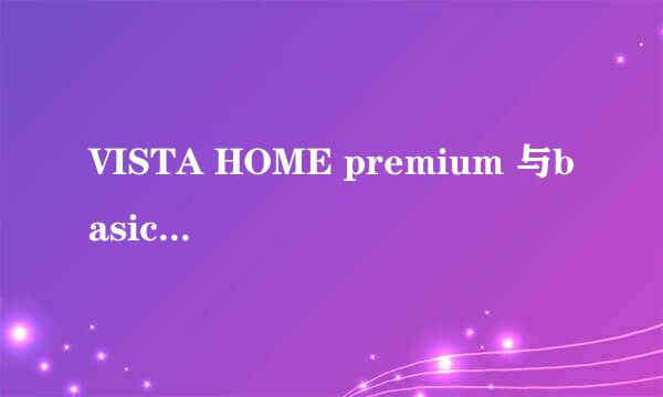 VISTA HOME premium 与basic区别？哪个好？