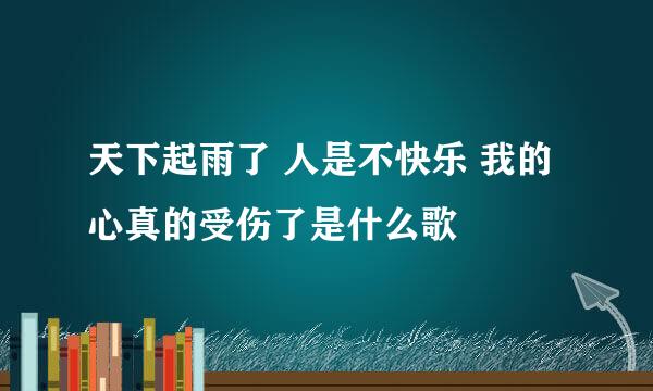 天下起雨了 人是不快乐 我的心真的受伤了是什么歌