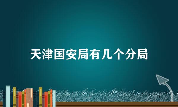 天津国安局有几个分局