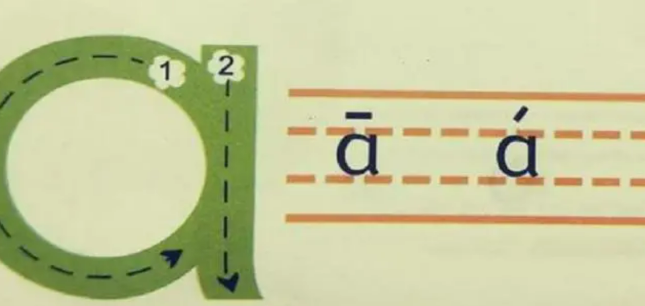 韵母a的正确写法