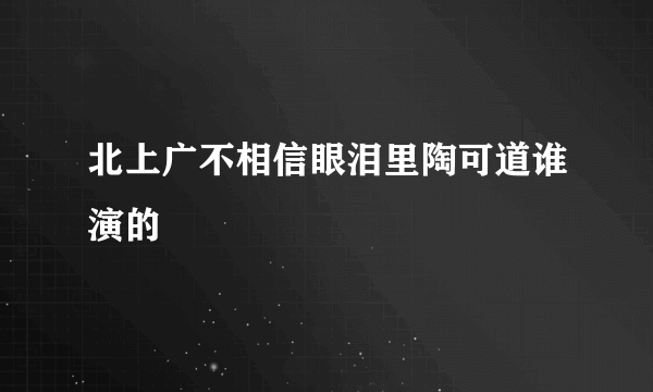 北上广不相信眼泪里陶可道谁演的