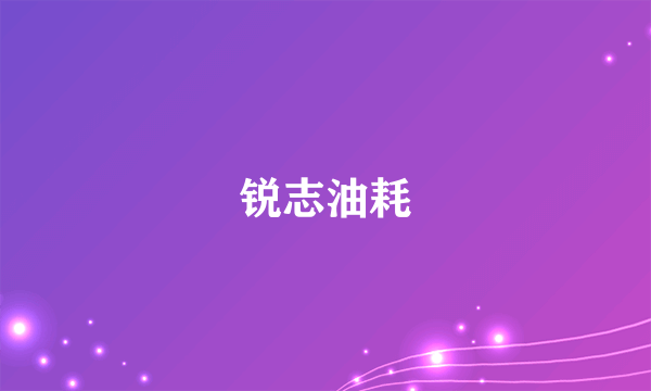 锐志油耗