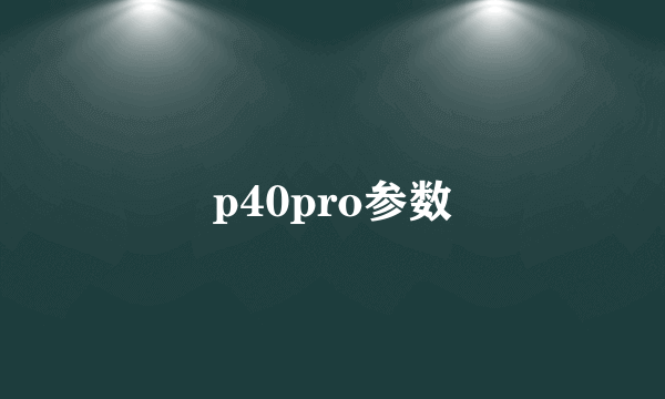 p40pro参数