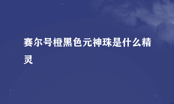 赛尔号橙黑色元神珠是什么精灵