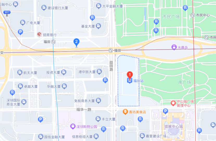 福田高铁站地铁站在哪？