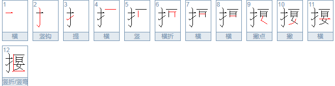 苗助长的揠怎么写