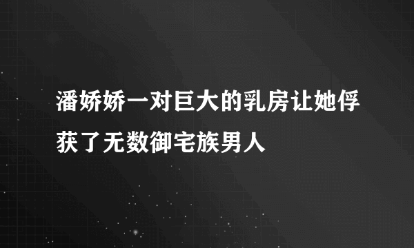 潘娇娇一对巨大的乳房让她俘获了无数御宅族男人