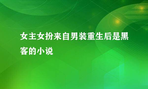 女主女扮来自男装重生后是黑客的小说