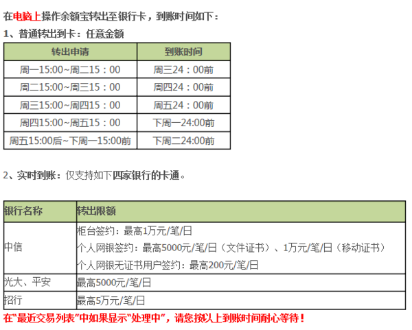 余来自额宝转出到银行卡最快最快要多久