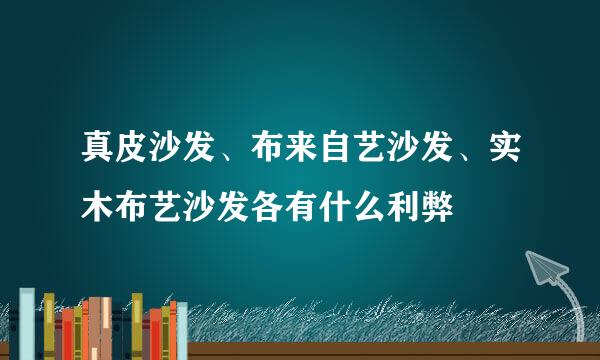 真皮沙发、布来自艺沙发、实木布艺沙发各有什么利弊