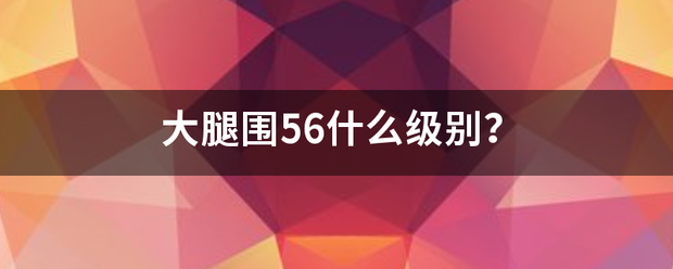 大腿围56什么级别？