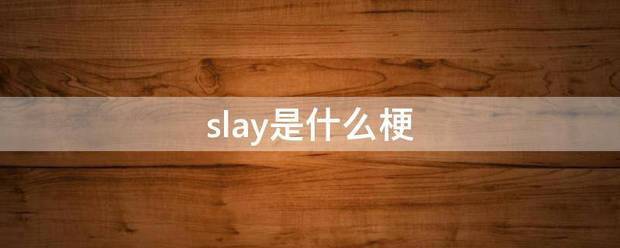 slay是什么梗