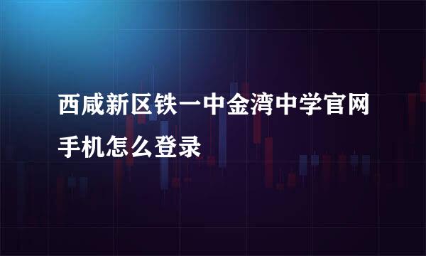 西咸新区铁一中金湾中学官网手机怎么登录