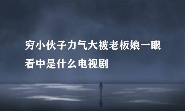 穷小伙子力气大被老板娘一眼看中是什么电视剧