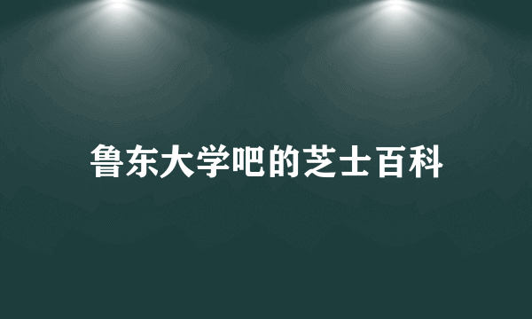 鲁东大学吧的芝士百科