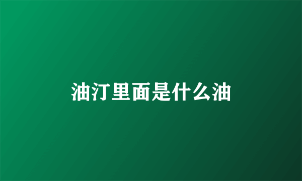 油汀里面是什么油