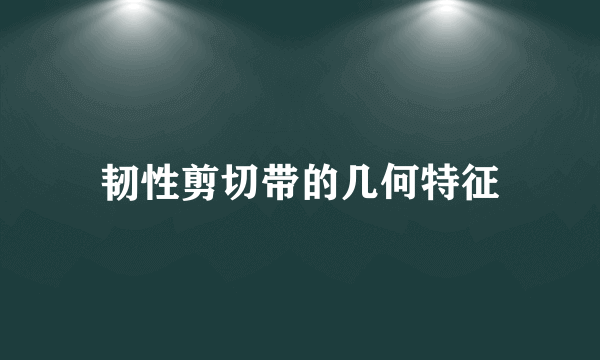 韧性剪切带的几何特征