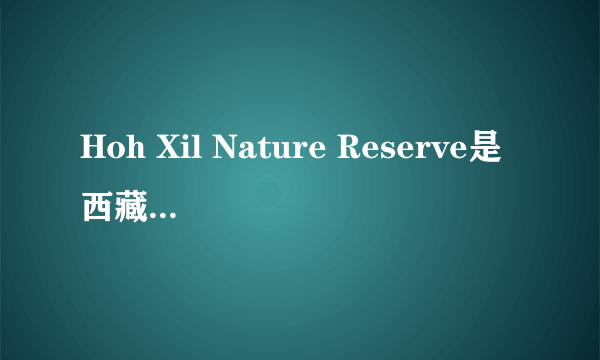 Hoh Xil Nature Reserve是西藏的哪里？