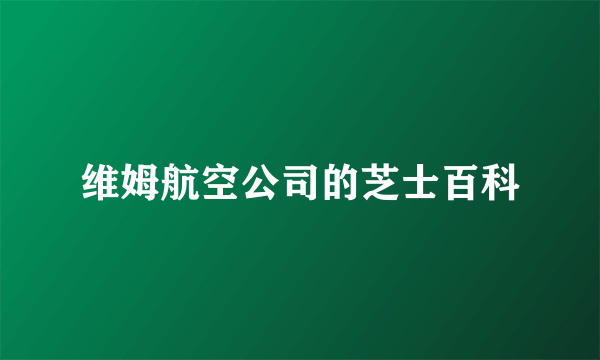 维姆航空公司的芝士百科