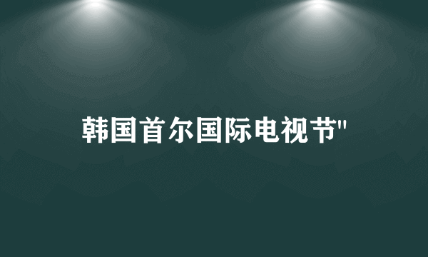 韩国首尔国际电视节