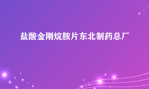 盐酸金刚烷胺片东北制药总厂