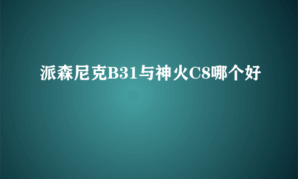 派森尼克B31与神火C8哪个好