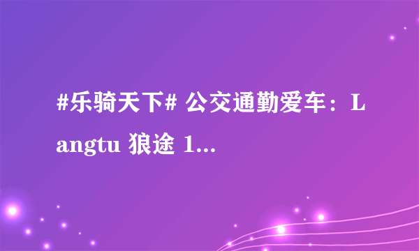 #乐骑天下# 公交通勤爱车：Langtu 狼途 14寸折叠车 开箱&后货架安装