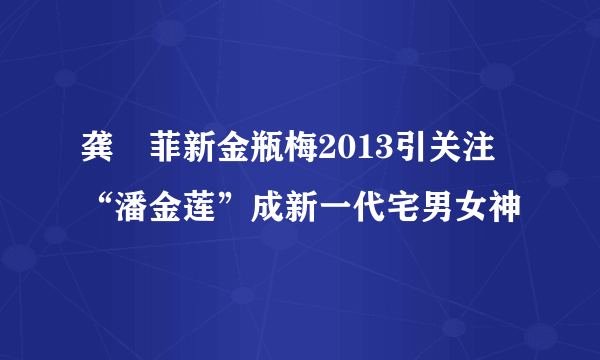 龚玥菲新金瓶梅2013引关注 “潘金莲”成新一代宅男女神