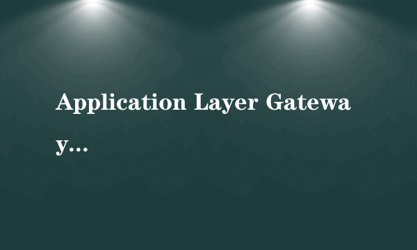 Application Layer Gateway Service