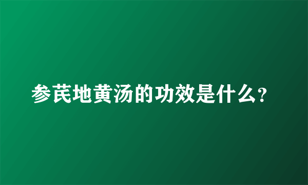 参芪地黄汤的功效是什么？