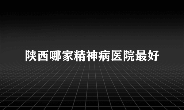 陕西哪家精神病医院最好