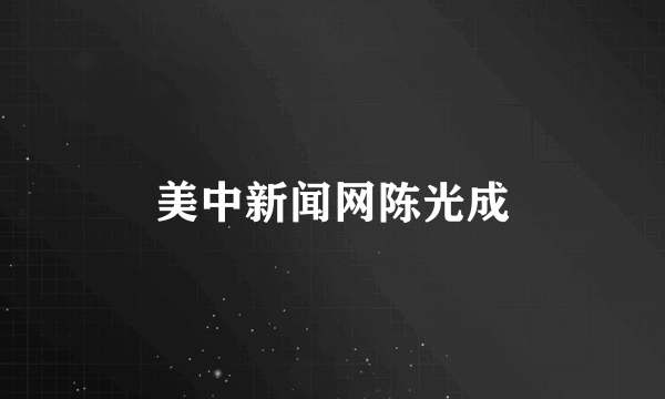 美中新闻网陈光成