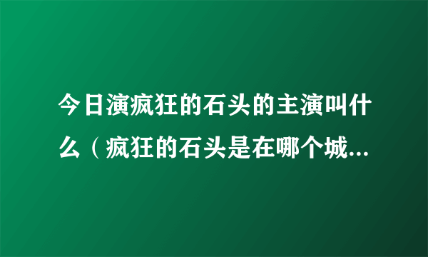 今日演疯狂的石头的主演叫什么（疯狂的石头是在哪个城市拍的，谁是主演）