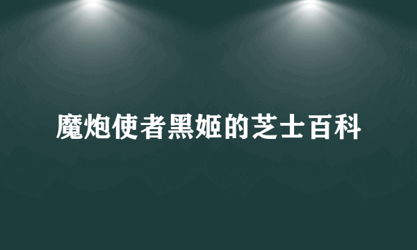 魔炮使者黑姬的芝士百科