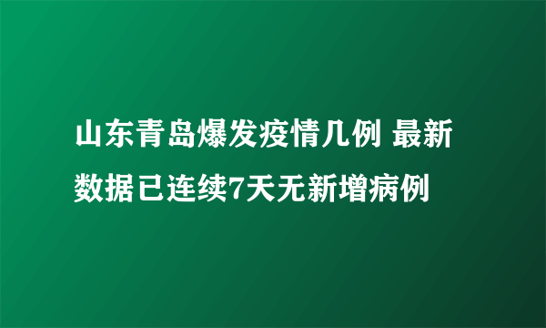 山东青岛爆发疫情几例 最新数据已连续7天无新增病例