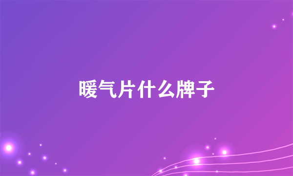 暖气片什么牌子