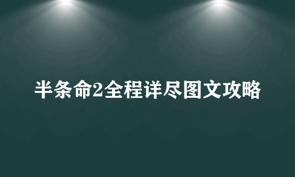 半条命2全程详尽图文攻略