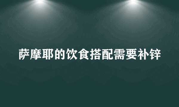 萨摩耶的饮食搭配需要补锌