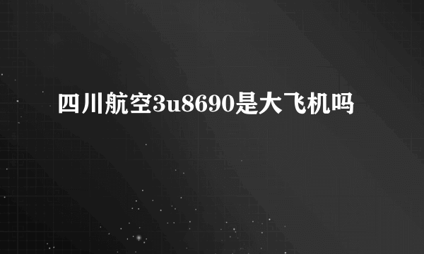 四川航空3u8690是大飞机吗