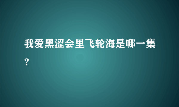 我爱黑涩会里飞轮海是哪一集？