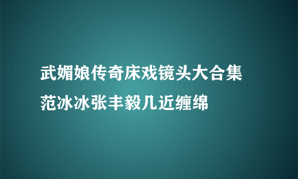 武媚娘传奇床戏镜头大合集  范冰冰张丰毅几近缠绵