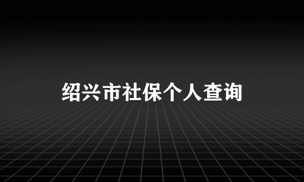 绍兴市社保个人查询