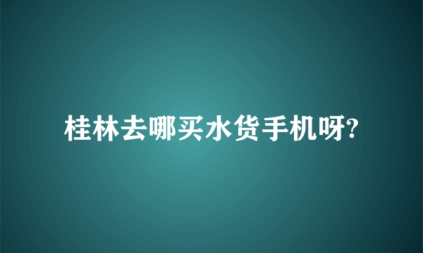 桂林去哪买水货手机呀?